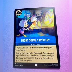 might solve a mystery - 163/204 (uncommon) — lorcana: whispers in the well